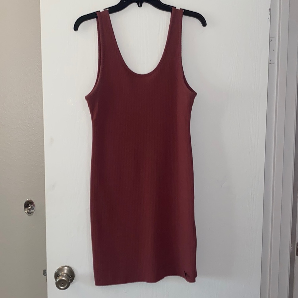 Rose body con cotton dress bellow the knee